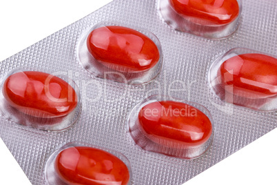 medicine pills packed in blisters