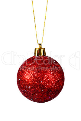 red christmas ball