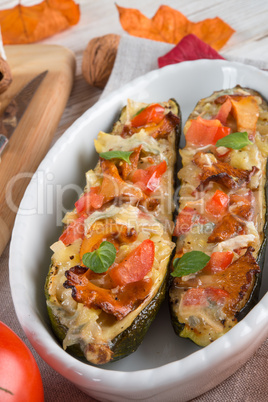 .stuffed zucchini