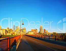 downtown minneapolis, minnesota in the morning
