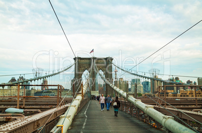 brooklyn bridge in new york city