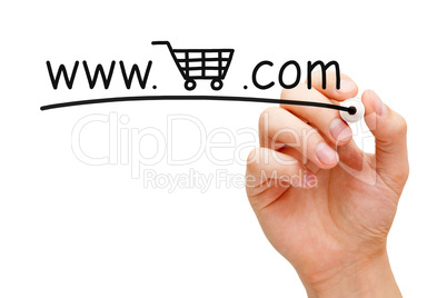 online shopping cart concept