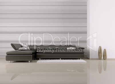 interior of room with sofa 3d render