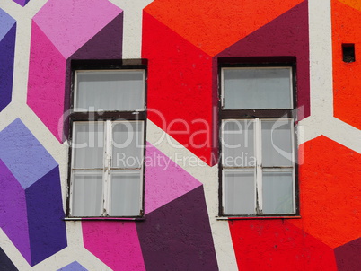 Bunte Fassade