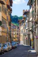 typical street in florence city