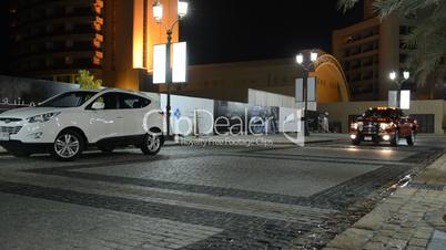 The luxury SUVs are on the Walk at Jumeirah Beach Residence