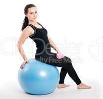 Fitnessübungen mit Gymnastikball