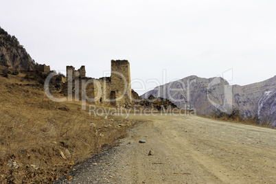 towers of ingushetia. ancient architecture and ruins