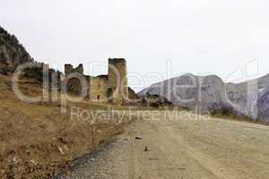 towers of ingushetia. ancient architecture and ruins