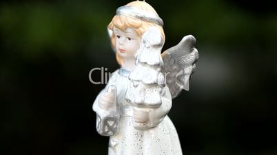 Christmas angel isolated on white background