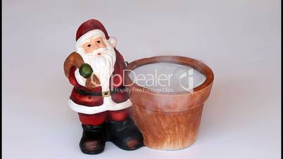 Santa claus and a smoking bowl