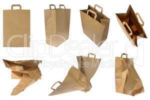 collection of brown paper bags