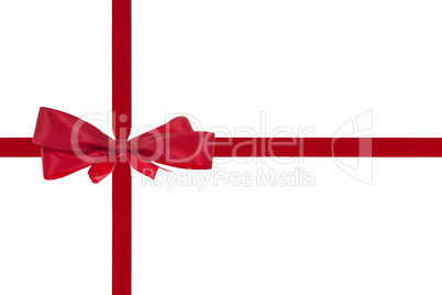 red ribbon with bow