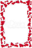 red ribbon bow frame