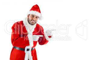 Young Santa Claus isolated on white background