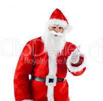 Young Santa Claus Shows thumb up