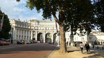 London Admiralty Arch in sunny summer morning