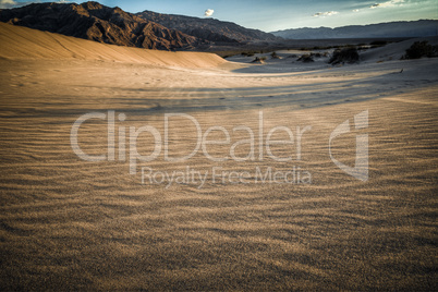 death valley look into desert
