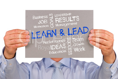 Learn and Lead - Business Concept