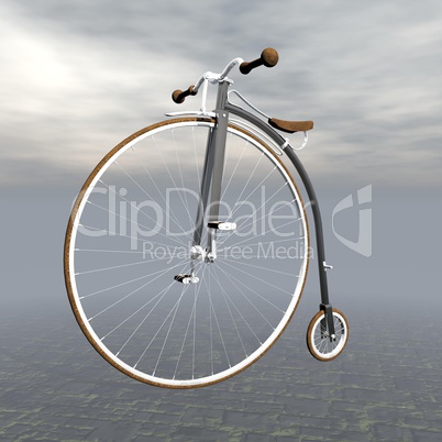 vintage bicycle - 3d render