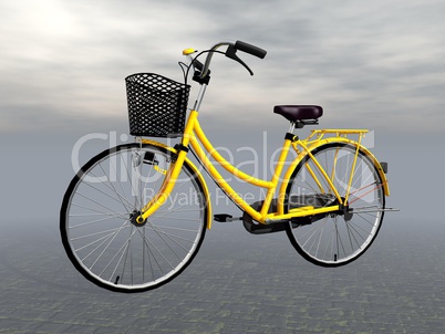 city bike - 3d render