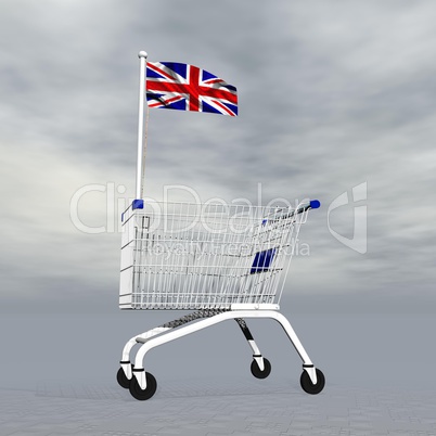 english shopping - 3d render