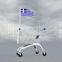 greek shopping - 3d render