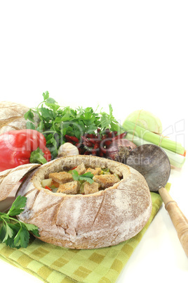 brotsuppe mit suppengrün