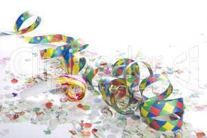 party decoration with streamers