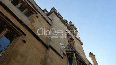street scene of Oxford university, UK