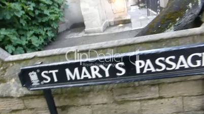 St Mary’s Passage in University of Oxford, UK. OX UNI ST SC-23--ST MARY PASSAGE