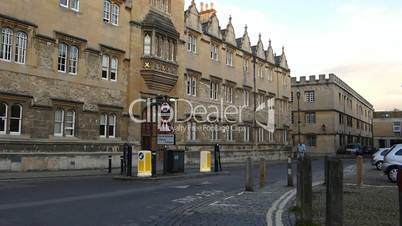 A street view of Oxford University, UK. (OXFORD UNIVERDITY STREET SCENE-31B)