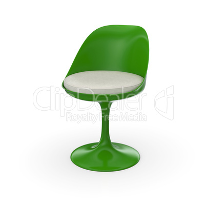 retro design stuhl - grün weiß