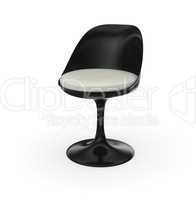 Retro Design Stuhl - Schwarz Weiß