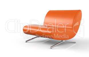 ergonomischer designer sessel orange