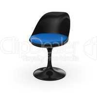 retro design stuhl - schwarz blau