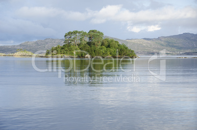 landscape around bergen in norway