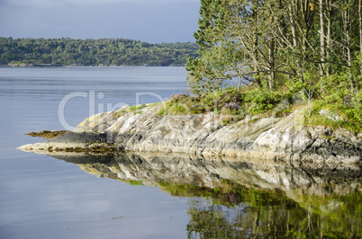 landscape around bergen in norway