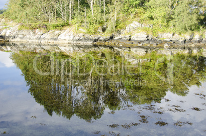 landscape around bergen in norway