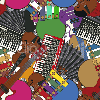 musical instruments tile