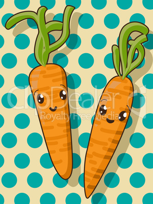kawaii carrot icons