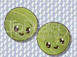 kawaii cabbage icons