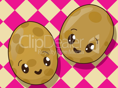 kawaii  potato icons