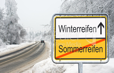 Auf Winterreifen wechseln !