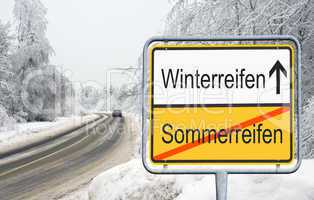 Auf Winterreifen wechseln !