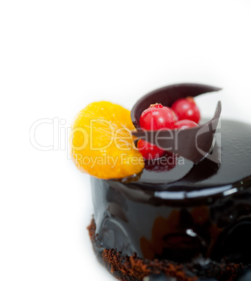 chocolate and fruit cake