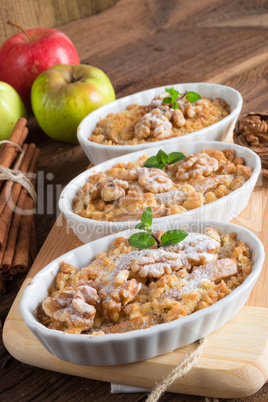 apple walnut streusel cake