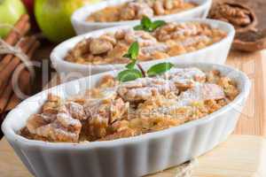 apple walnut streusel cake