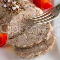 cooked sausage spread