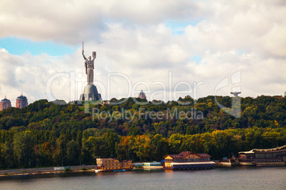mother of the motherland monument in kiev, ukraine